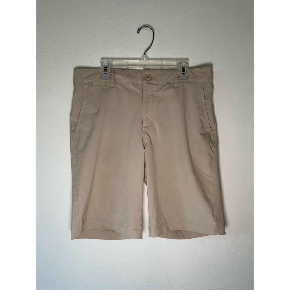Johnnie-O stretch golf shorts in stone size 16 (32”)  #27-1503